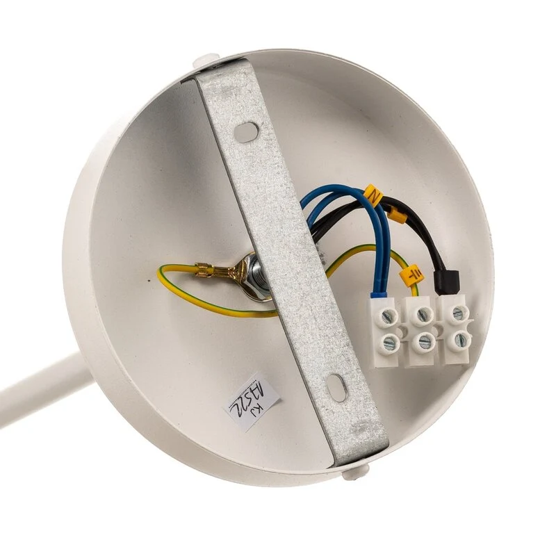 B-Ware Gama Hängeleuchte Pendelleuchte Lampe LED weiß gold fünfflammig Stahl Glas