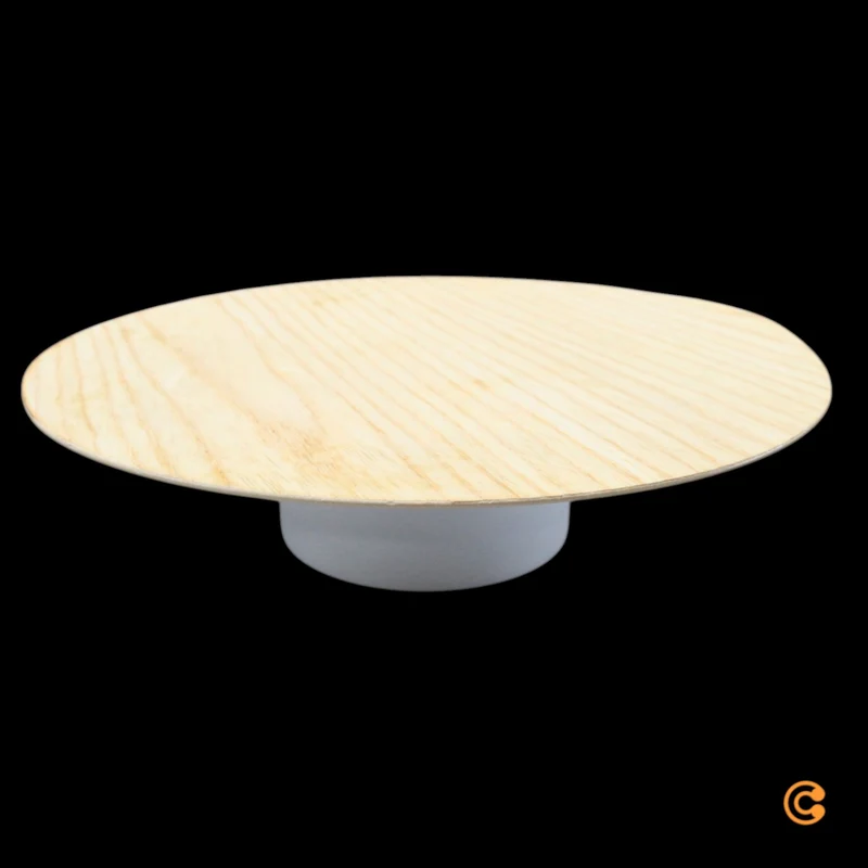 B-Ware Paul Neuhaus Wandleuchte Lampe LED Akku Holz Fernbedienung Puntua Holz Ø 25 cm