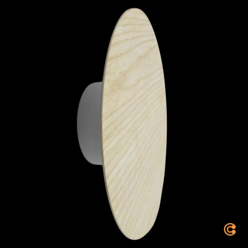 B-Ware Paul Neuhaus Wandleuchte Lampe LED Akku Holz Fernbedienung Puntua Holz Ø 25 cm