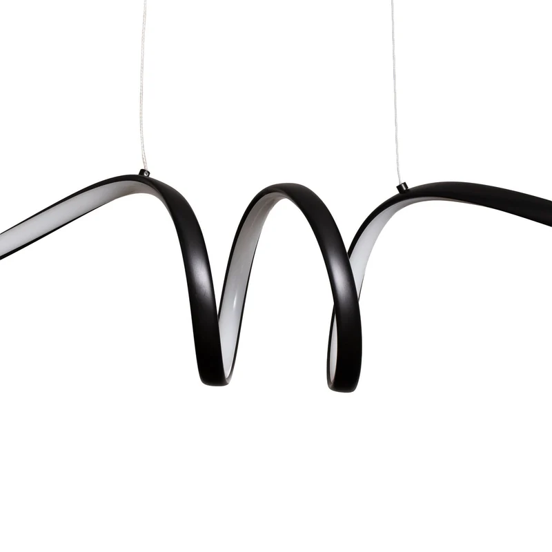 B-Ware milagro lighting Hängeleuchte Pendelleuchte LED Loop Metall schwarz chrom