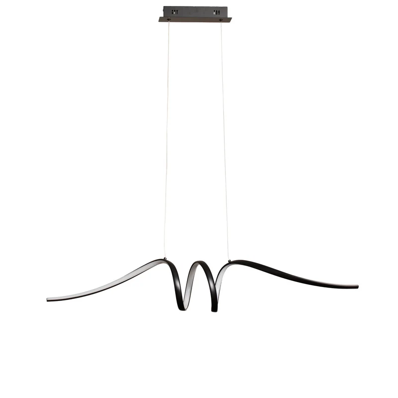 B-Ware milagro lighting Hängeleuchte Pendelleuchte LED Loop Metall schwarz chrom