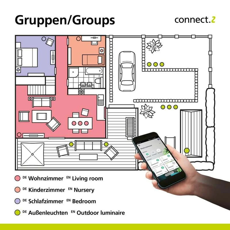 B-Ware LED Hängeleuchte Pendelleuchte Zillerio-Z ZigBee CCT dimmbar schwarz EGLO Sma478