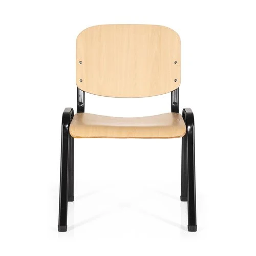 3x B-Ware hjh OFFICE Vierfußstuhl Konferenzstuhl XT 600 schwarz Buche SIEHE TEXT 3 STÜCK