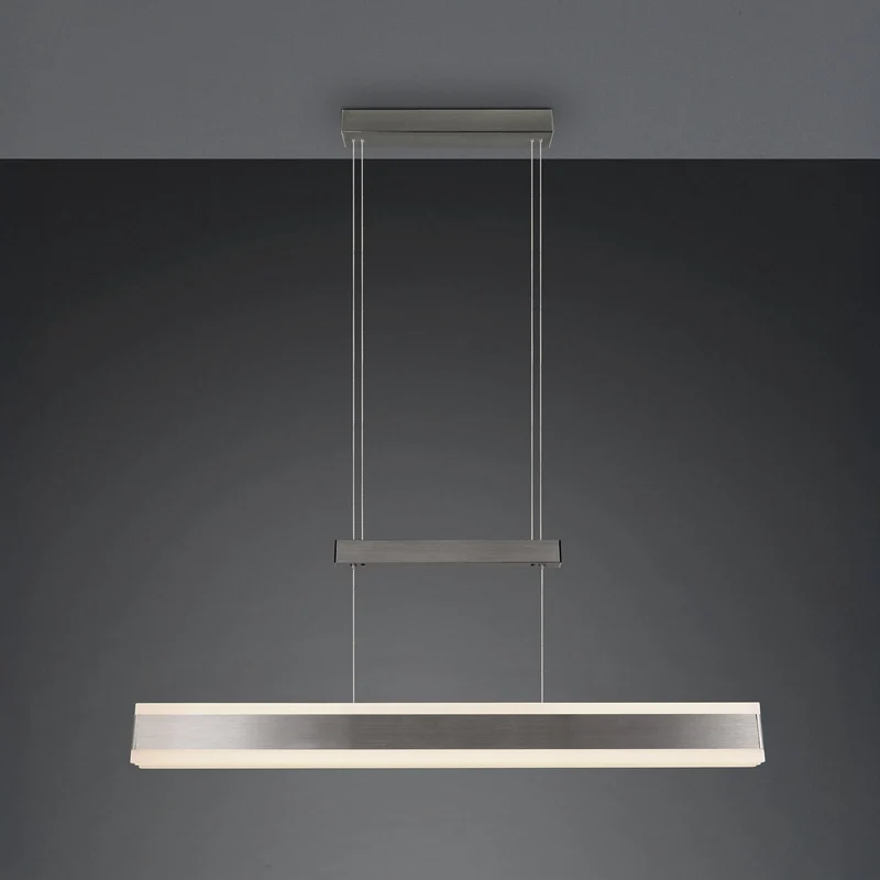 B-Ware Trio Lighting Hängelampe Pendelleuchte LED Arcola Nickel Touchdimmer