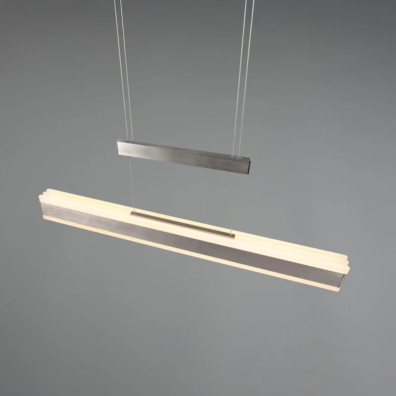 B-Ware Trio Lighting Hängelampe Pendelleuchte LED Arcola Nickel Touchdimmer