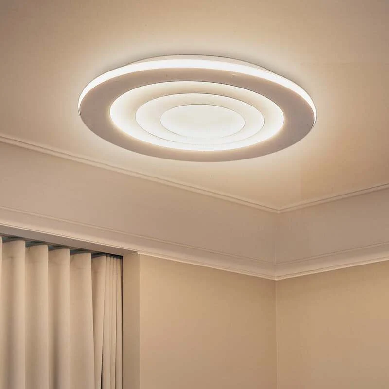 B-Ware OSRAM LED-Deckenleuchte Lampe ORBIS SPIRAL ROUND weiß Stahl Leuchte Ø69cm