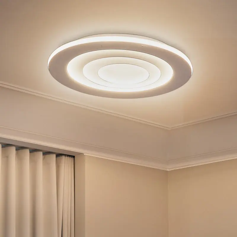 B-Ware OSRAM LED-Deckenleuchte Lampe ORBIS SPIRAL ROUND weiß Stahl Leuchte Ø69cm