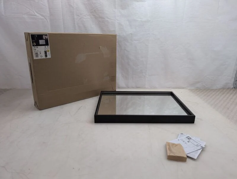 B-Ware Paulmann Miro LED Wandspiegel Spiegel CCT 62x45 Backlight Schwarz Metall