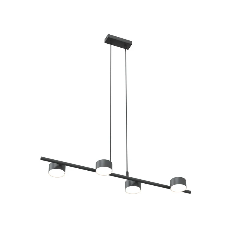 B-Ware Deckenstrahler Sora Deckenspot Schwarz Stahl 4-flammig 80 cm GX53 LED Leuchte