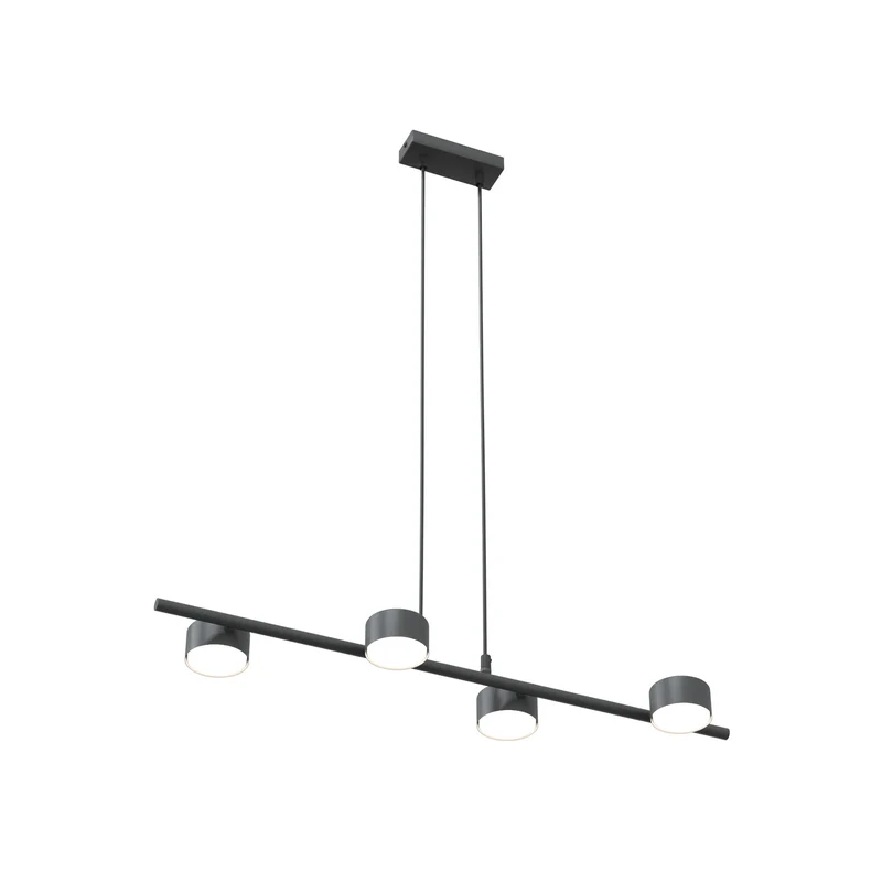 B-Ware Deckenstrahler Sora Deckenspot Schwarz Stahl 4-flammig 80 cm GX53 LED Leuchte