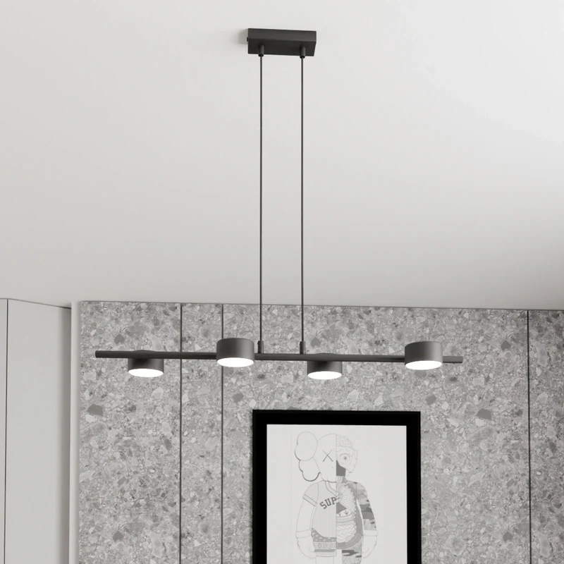B-Ware Deckenstrahler Sora Deckenspot Schwarz Stahl 4-flammig 80 cm GX53 LED Leuchte
