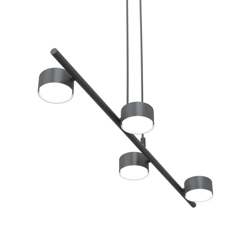 B-Ware Deckenstrahler Sora Deckenspot Schwarz Stahl 4-flammig 80 cm GX53 LED Leuchte