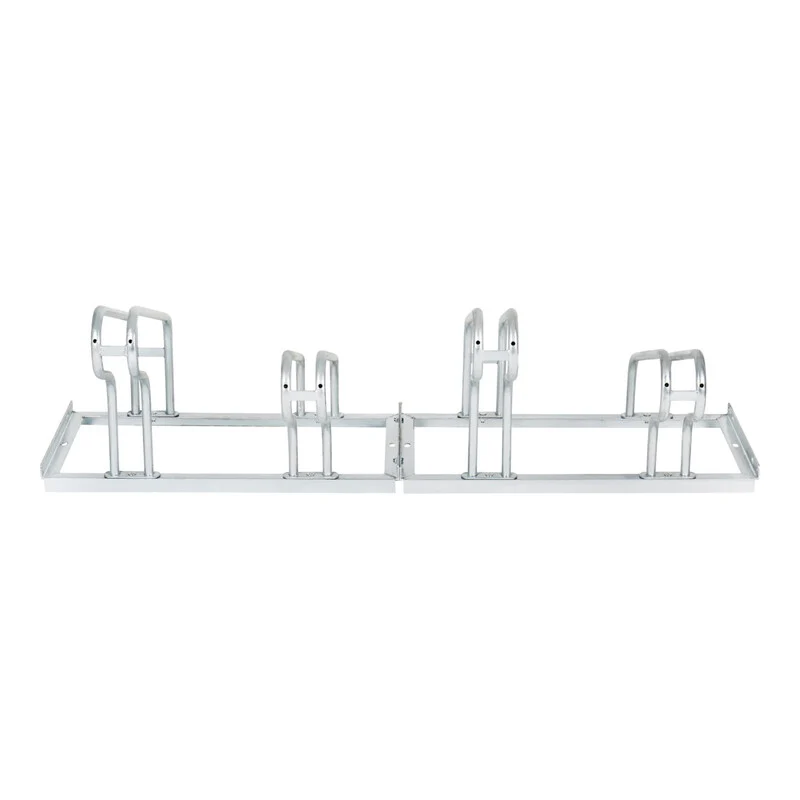B-Ware STIER Fahrradständer für 4 Räder Stahl verzinkt stabiler Bügelparker 1400x560mm