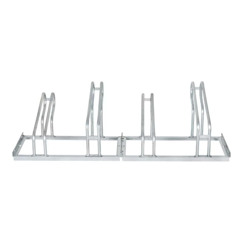 B-Ware STIER Fahrradständer für 4 Räder Stahl verzinkt stabiler Bügelparker 1400x560mm