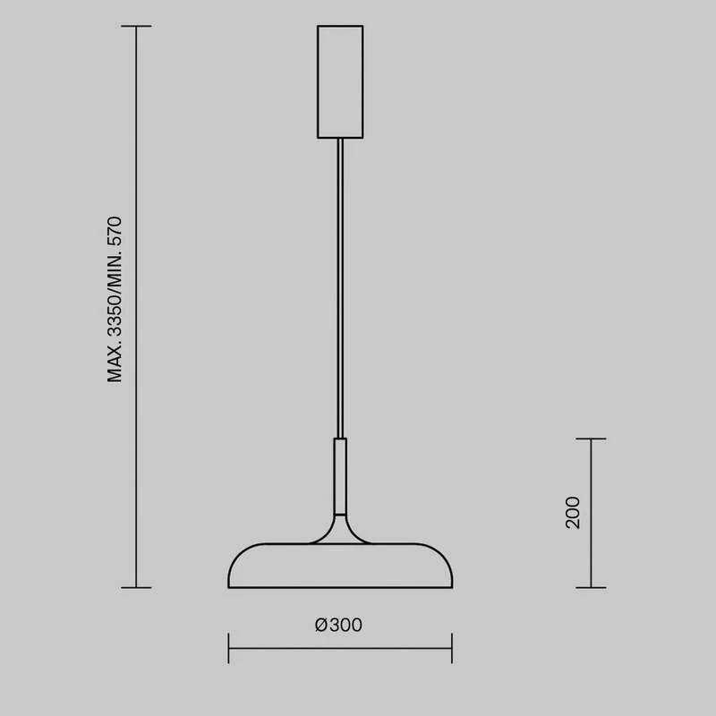 B-Ware Maytoni Hängeleuchte Gerhard LED Pendelleuchte Lampe schwarz 3000K Ø30cm 20cm