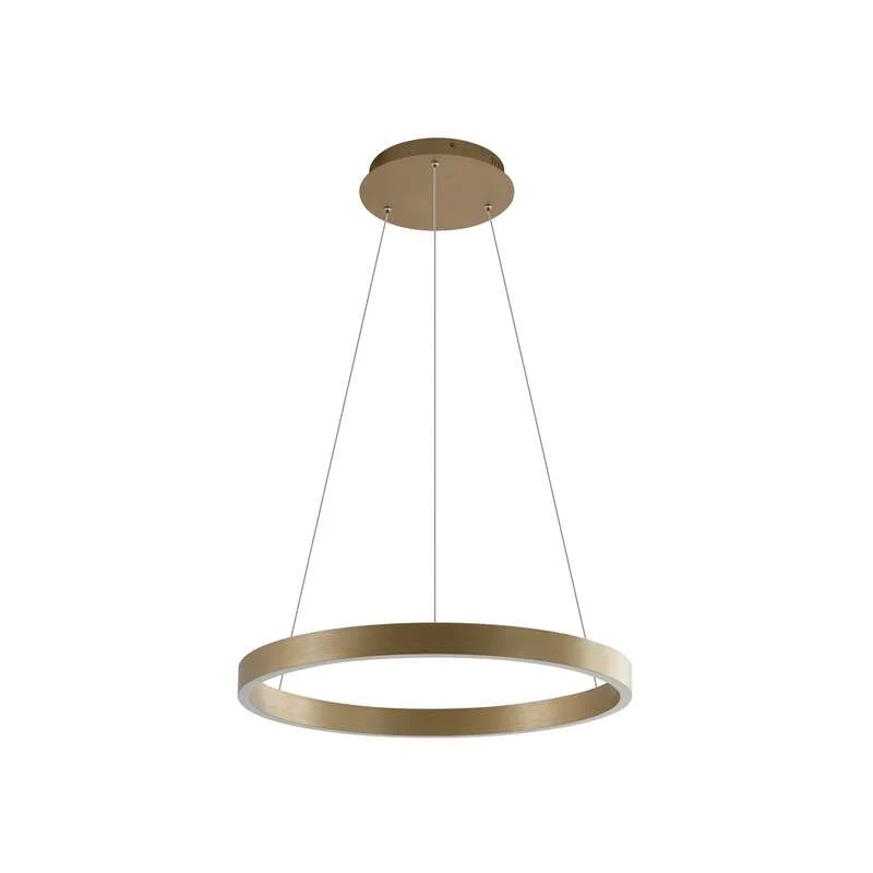 B-Ware Lucande Hängeleuchte Yonam LED Pendelleuchte dimmbar gold 1-flammig Tuya 250cm
