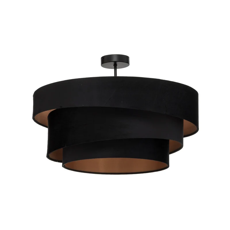 B-Ware Lindby Deckenlampe Jusari LED Leuchte dimmbar schwarz gold Ø56cm 3-flammig