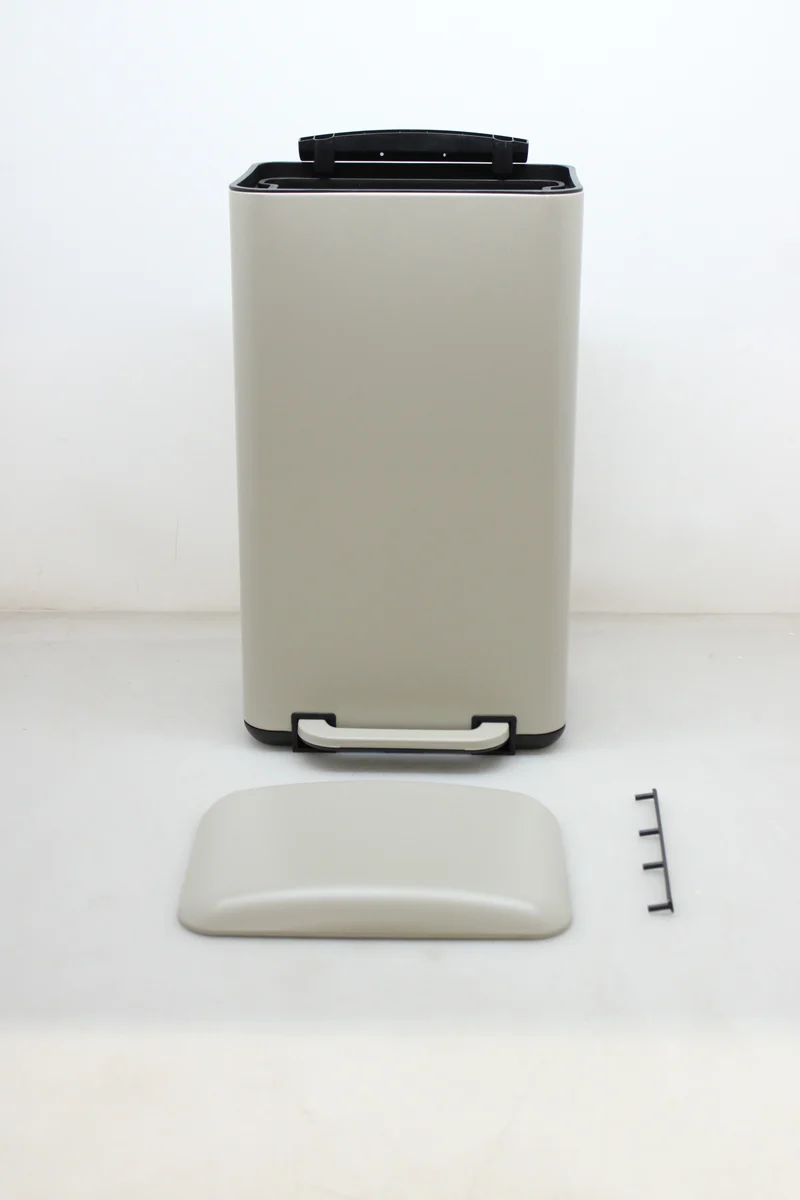 hjh OFFICE CLEAN BEVA Mülleimer Abfalleimer 30L beige SIEHE TEXT/FOTO