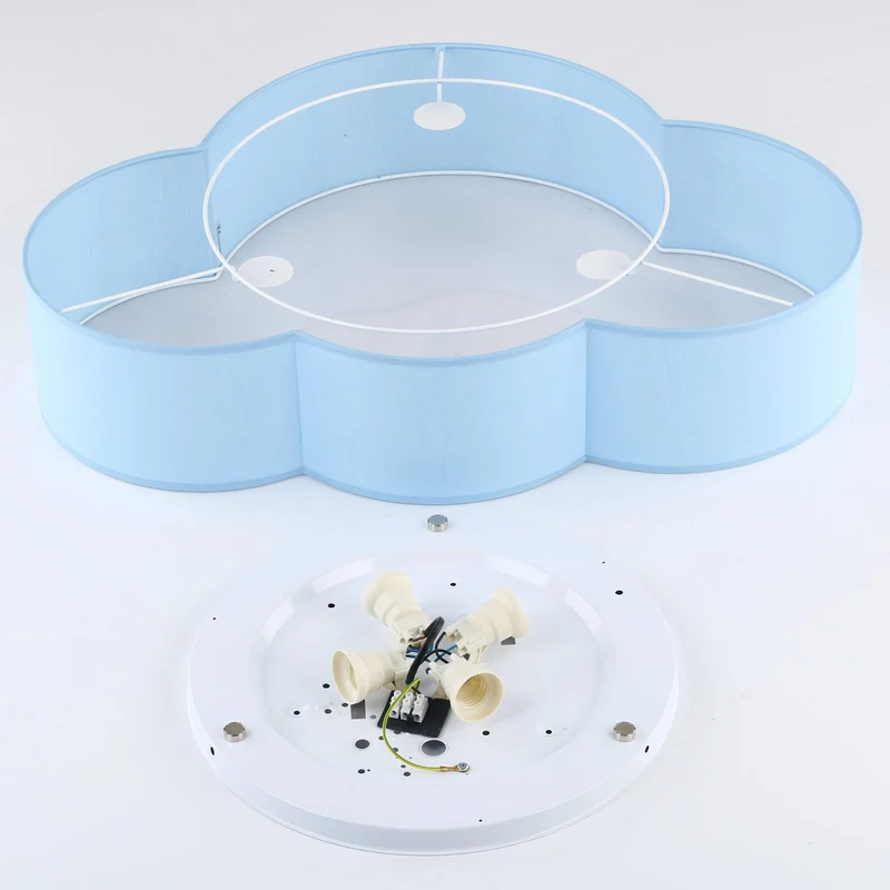 B-Ware Cloud Deckenleuchte Wolke Lampe blau Textil E27 Kinderzimmer Beleuchtung