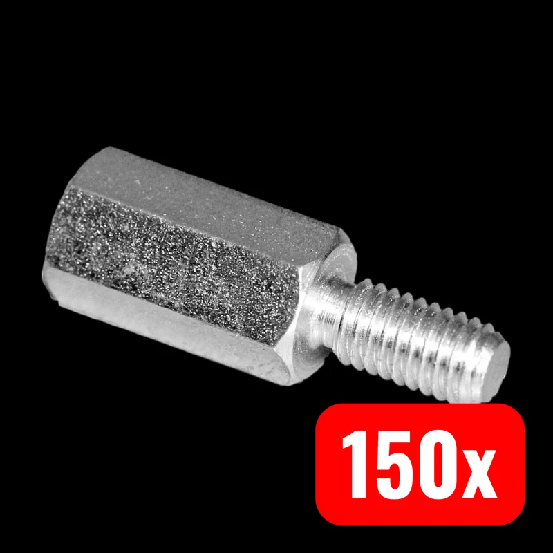 15x B-Ware PB Fastener S45530X30 Abstandsbolzen Abstandshalter 30mm Stahl zink 150 STÜCK