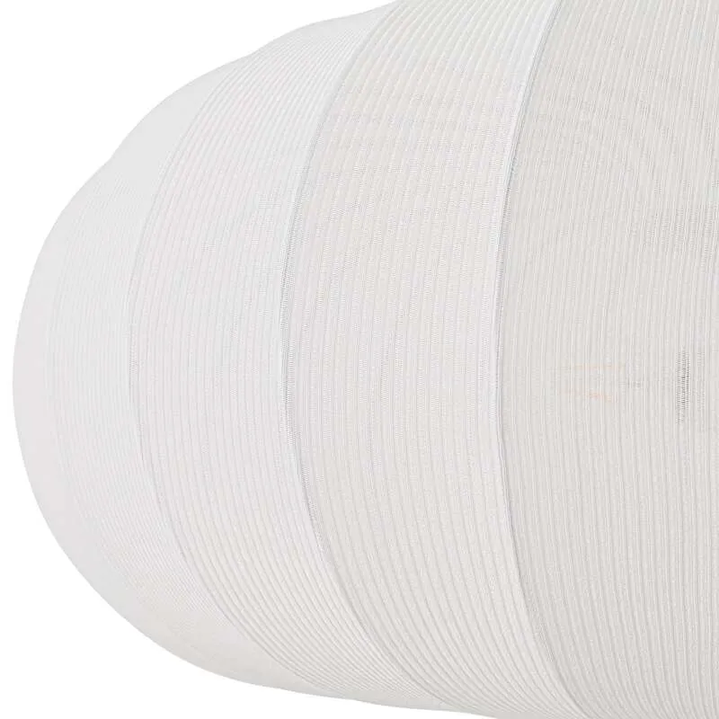 B-Ware Lindby Hängeleuchte Pendelampe Helin weiß Textil Ø 70 cm 3 x E27 LED Leuchte