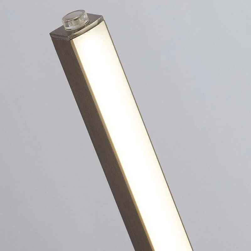 B-Ware Searchlight Tischleuchte Lampe LED Tribeca Silber Weiß Stahl Kunststoff 50cm CCT