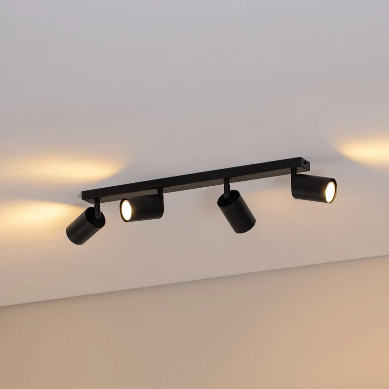 B-Ware SIGMA Deckenstrahler Zoom Deckenleuchte Deckenlampe 4-flg. Leuchte Lampe schw560