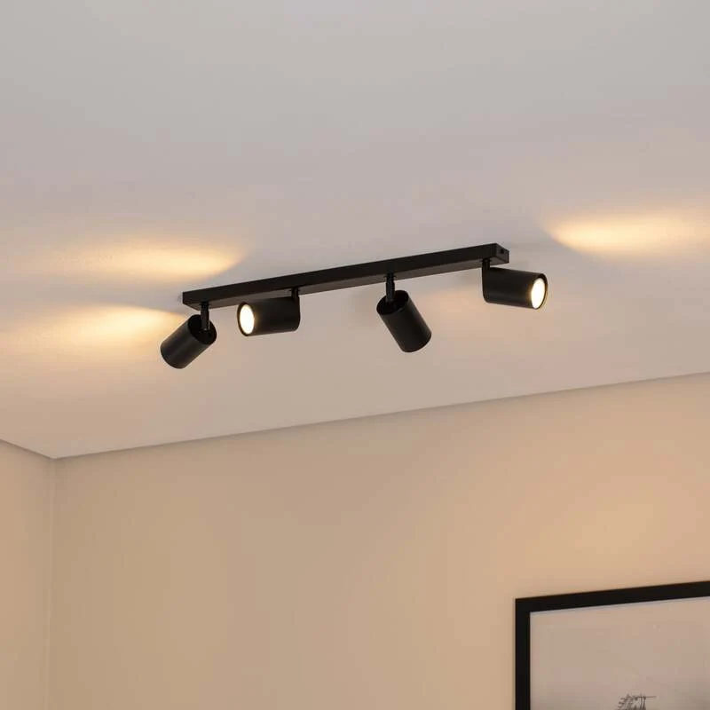 B-Ware SIGMA Deckenstrahler Zoom Deckenleuchte Deckenlampe 4-flg. Leuchte Lampe schw560