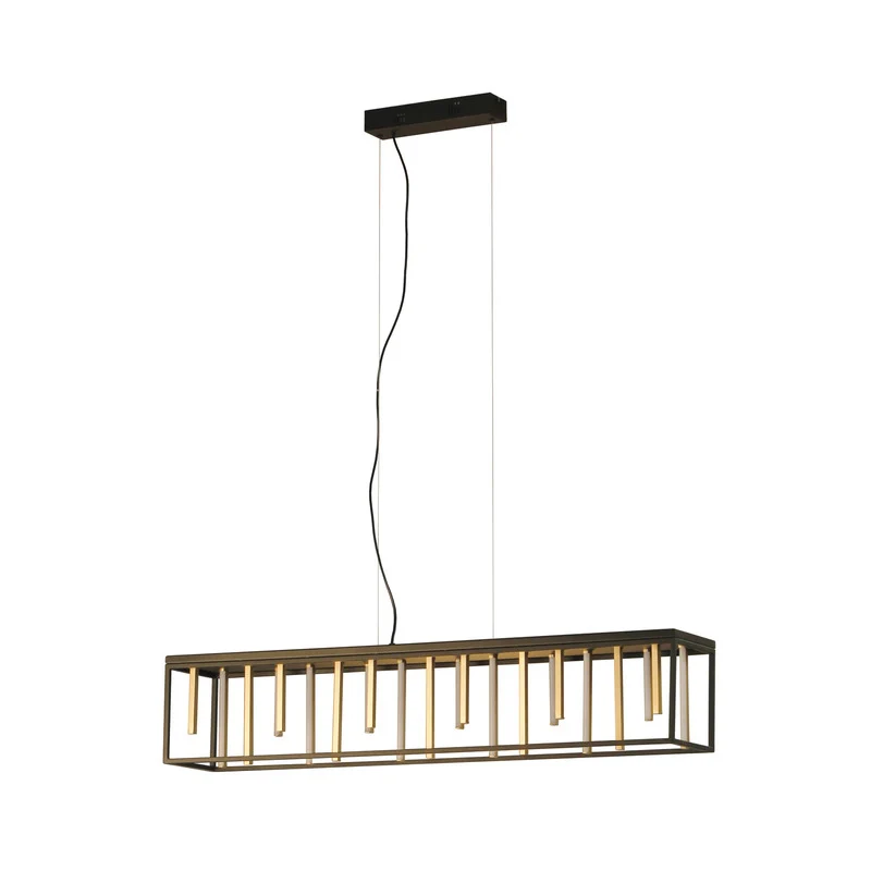 B-Ware Fischer und Honsel Pendelleuchte LED Grid Schwarz dimmbar CCT SIEHE TEXT/FOTO