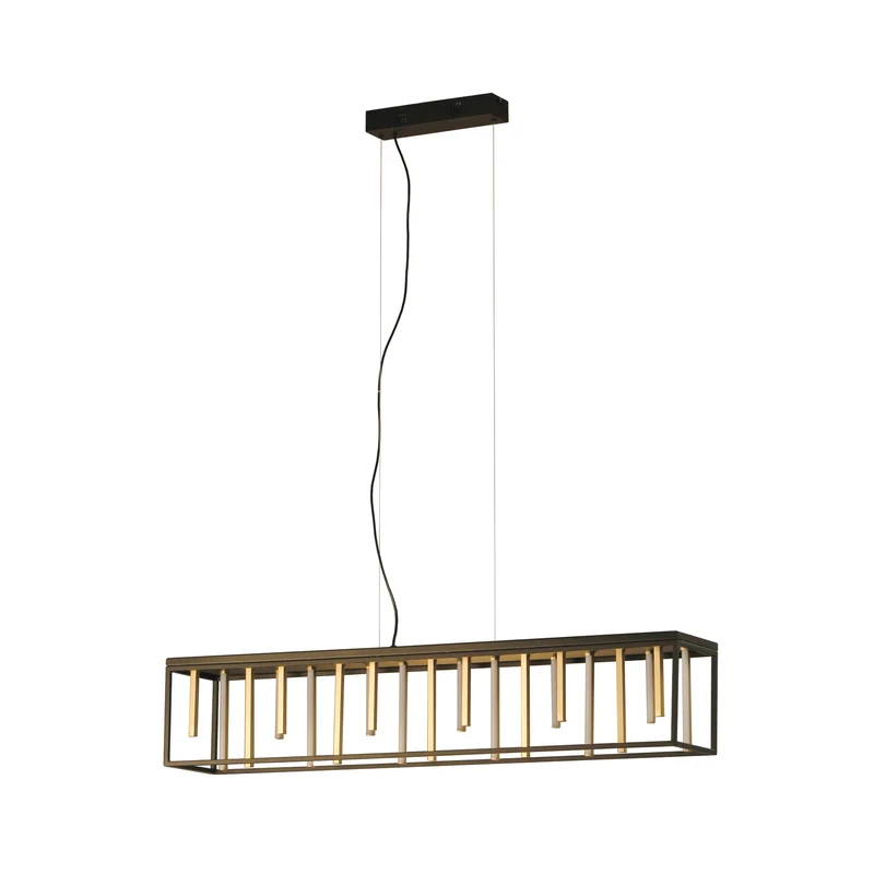 B-Ware Fischer und Honsel Pendelleuchte LED Grid Schwarz dimmbar CCT SIEHE TEXT/FOTO