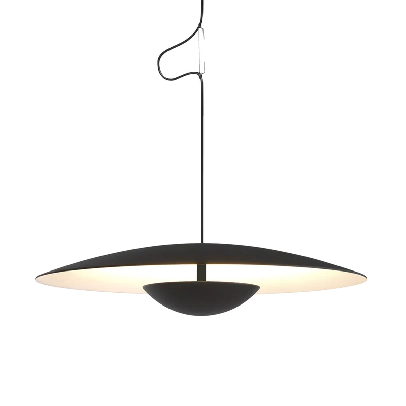 B-Ware Marset Pendelleuchte Hängeleuchte Ginger LED schwarz weiß Aluminium Ø 42cm 2700K
