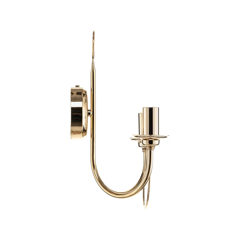 B-Ware Euluna Wandleuchte Wandlampe Retro Gold Stahl Schalter Beleuchtung 2-flg