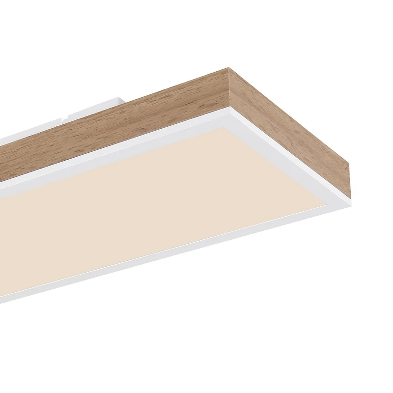 B-Ware Globo Deckenleuchte Deckenlampe LED Holz dunkel CCT Leuchtmittel inklusive Dimme