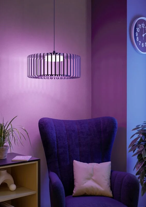 B-Ware EGLO Connect Pendelleuchte Hängeleuchte LED Smart Home Ginestrone Z Schwarz RGB