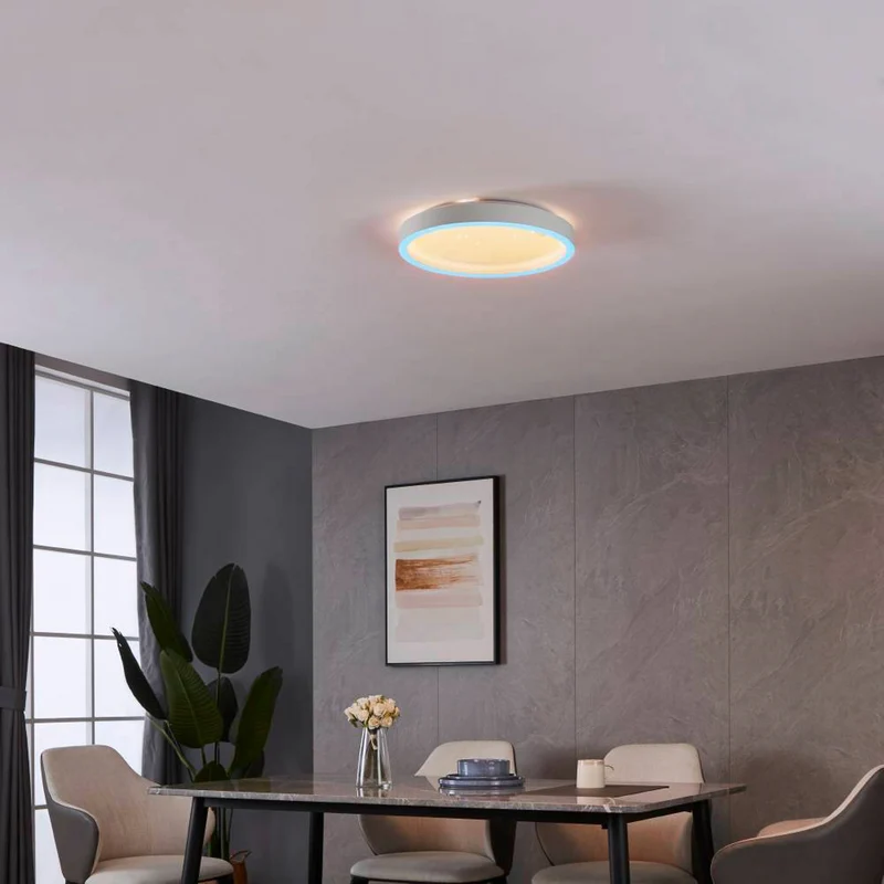 B-Ware Deckenleuchte Lampe EGLO Connect Montemorelos Z LED RGBW Weiß App Steuerung