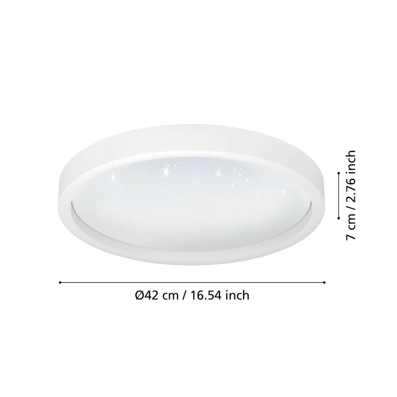 B-Ware Deckenleuchte Lampe EGLO Connect Montemorelos Z LED RGBW Weiß App Steuerung