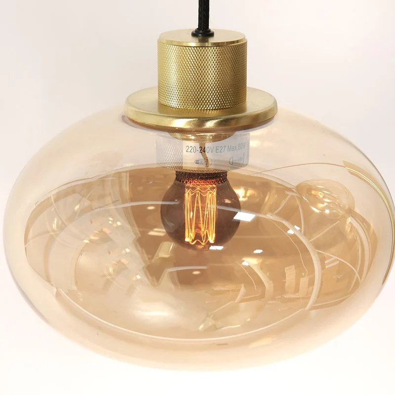 B-Ware Steinhauer Hängeleuchte Reflexion 9-flammig LED Pendelleuchte dimmbar messing