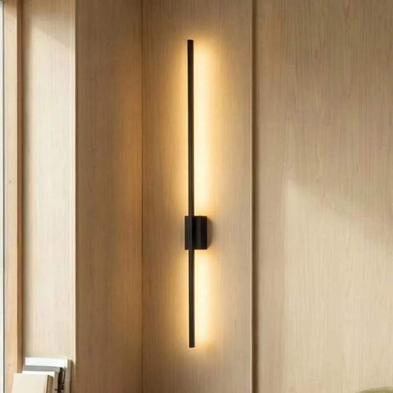 B-Ware Flash Wandleuchte Wandlampe LED Metall schwarz indirekte Beleuchtung rechtec589