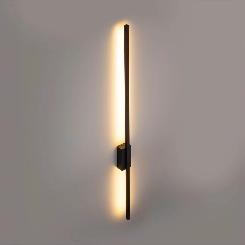 B-Ware Flash Wandleuchte Wandlampe LED Metall schwarz indirekte Beleuchtung rechtec589