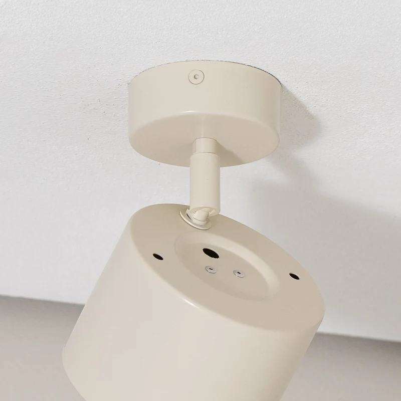 B-Ware Chloe Deckenspot Strahler Lampe beige Stahl Deckenlampe Leuchte verstellbar
