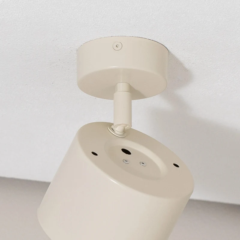 B-Ware Chloe Deckenspot Strahler Lampe beige Stahl Deckenlampe Leuchte verstellbar
