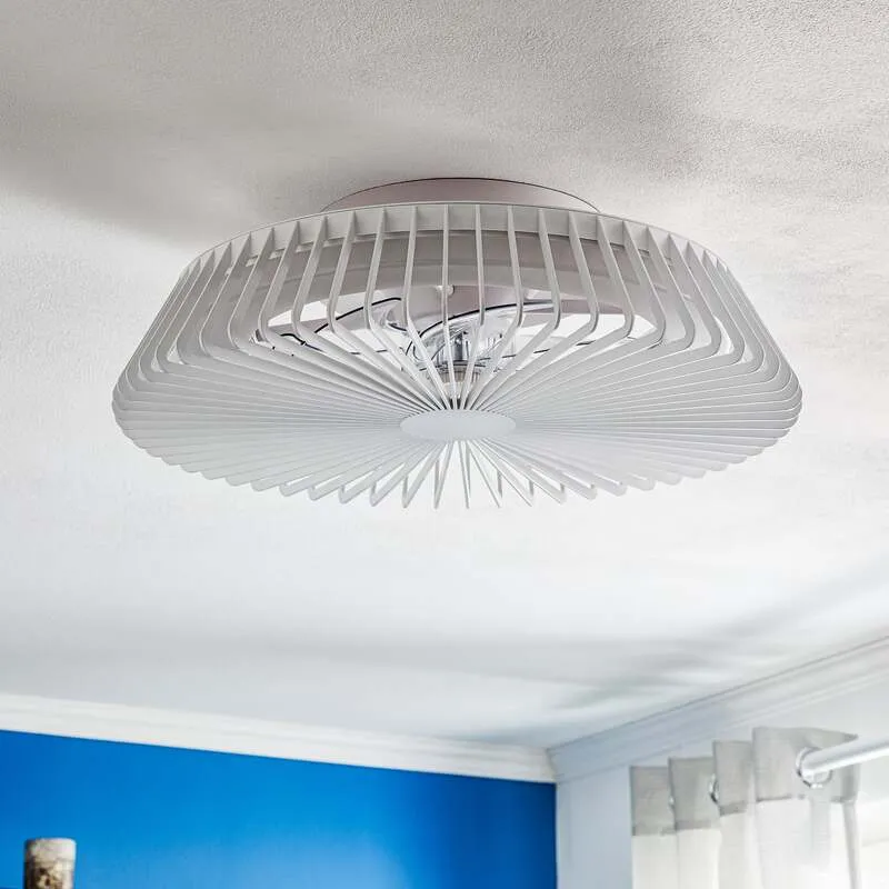 D-Ware Mantra Iluminación Deckenventilator Himalaya LED mit Lampe App weiß DEFEKTWARE