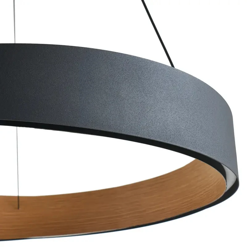 D-Ware Lucande Pendelleuchte LED Fernbedienung schwarz Holz dimmbar DEFEKTWARE