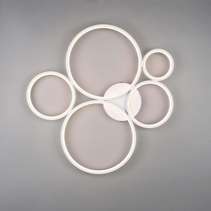 B-Ware Trio Lighting LED-Deckenlampe Rondo Deckenlampe Deko-Deckenlicht LED weiß matt
