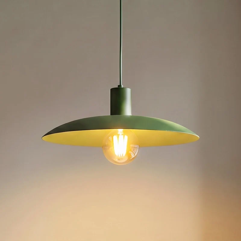 B-Ware Astra Hängeleuchte Pendelleuchte grün Metall Kunststoff Wohnzimmer Esszimmer