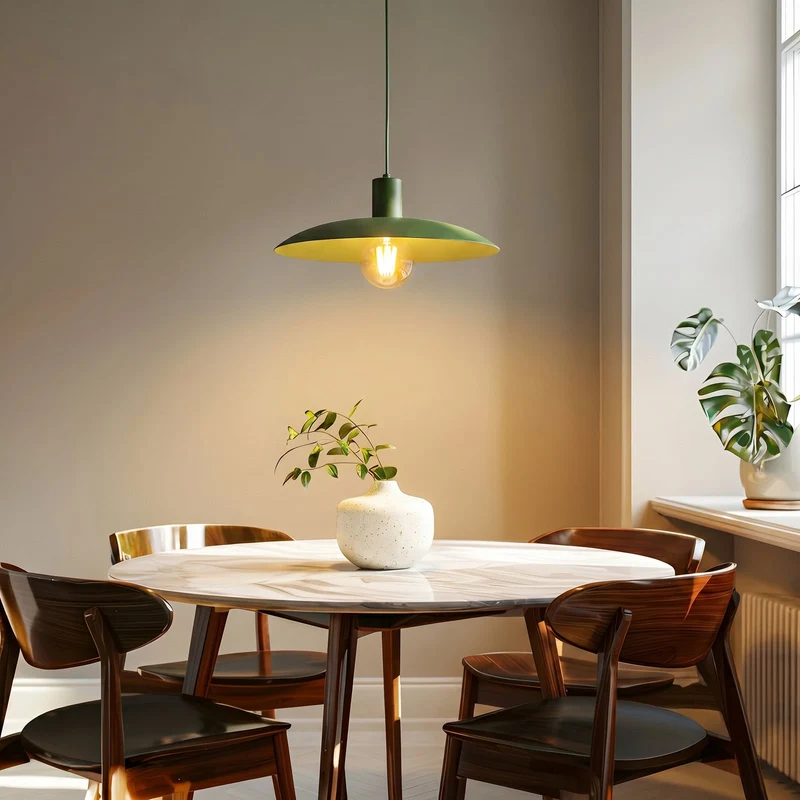 B-Ware Astra Hängeleuchte Pendelleuchte grün Metall Kunststoff Wohnzimmer Esszimmer
