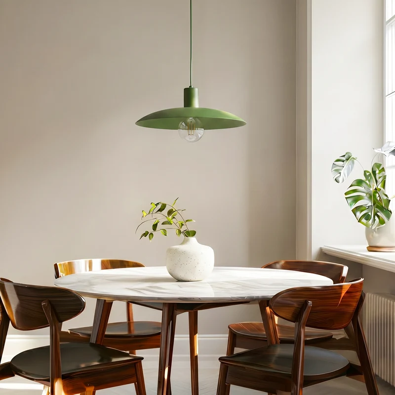 B-Ware Astra Hängeleuchte Pendelleuchte grün Metall Kunststoff Wohnzimmer Esszimmer