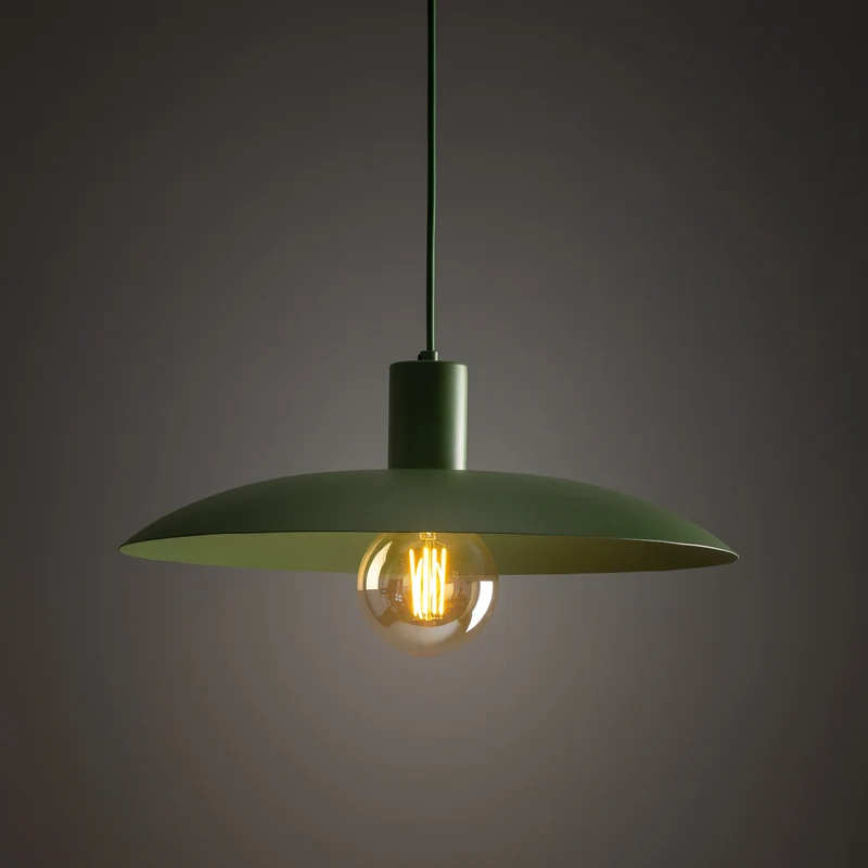 B-Ware Astra Hängeleuchte Pendelleuchte grün Metall Kunststoff Wohnzimmer Esszimmer