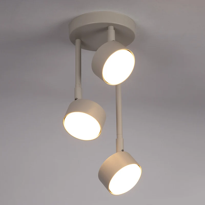 B-Ware Sigma Deckenlampe NEMO LED GX53 grau-beige RAL 7044 Stahl 3-flammig Leuchte