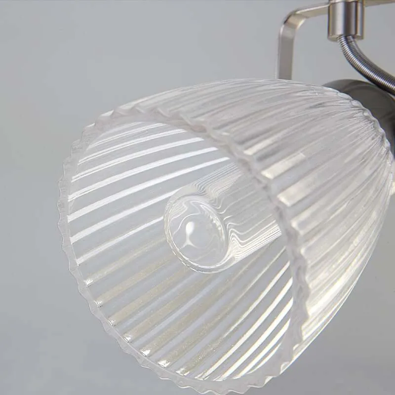 B-Ware Lindby Wandleuchte Kara LED Lampe 2-flg dimmbar IP44 Glas nickel matt 31cm